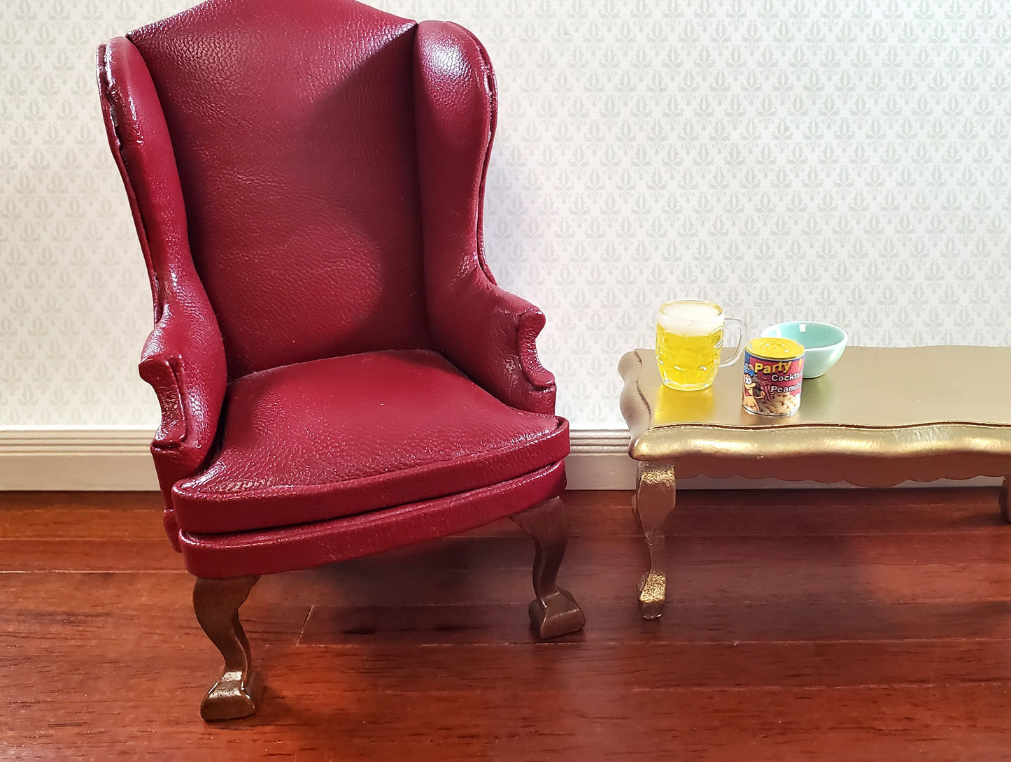 Dollhouse Peanuts Can Cocktail Party Style 1:12 Scale Miniature Food Groceries