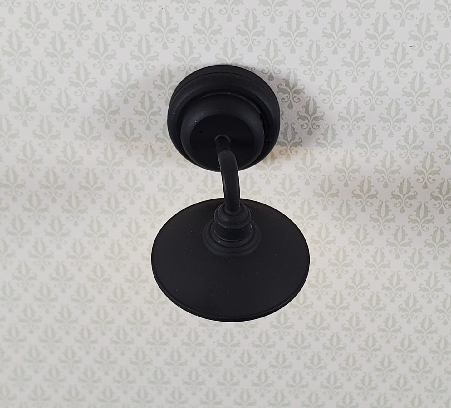 Dollhouse Battery Barn Light Industrial Black Wall Sconce 1:12 Scale Miniature