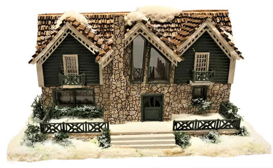 1:144 Scale Dollhouse KIT Tiny Vacation Lodge Home Log Home or Siding Option - Miniature Crush