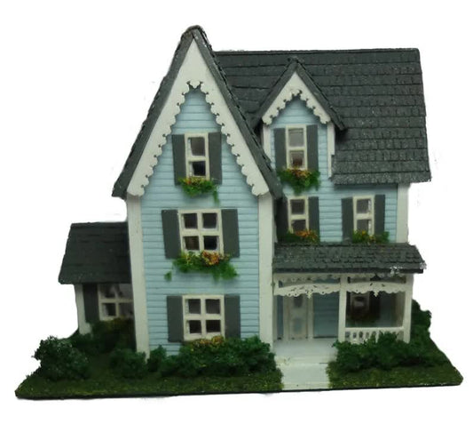 1:144 Scale Dollhouse KIT Tiny Victorian Style 3 Levels Includes Greenery - Miniature Crush