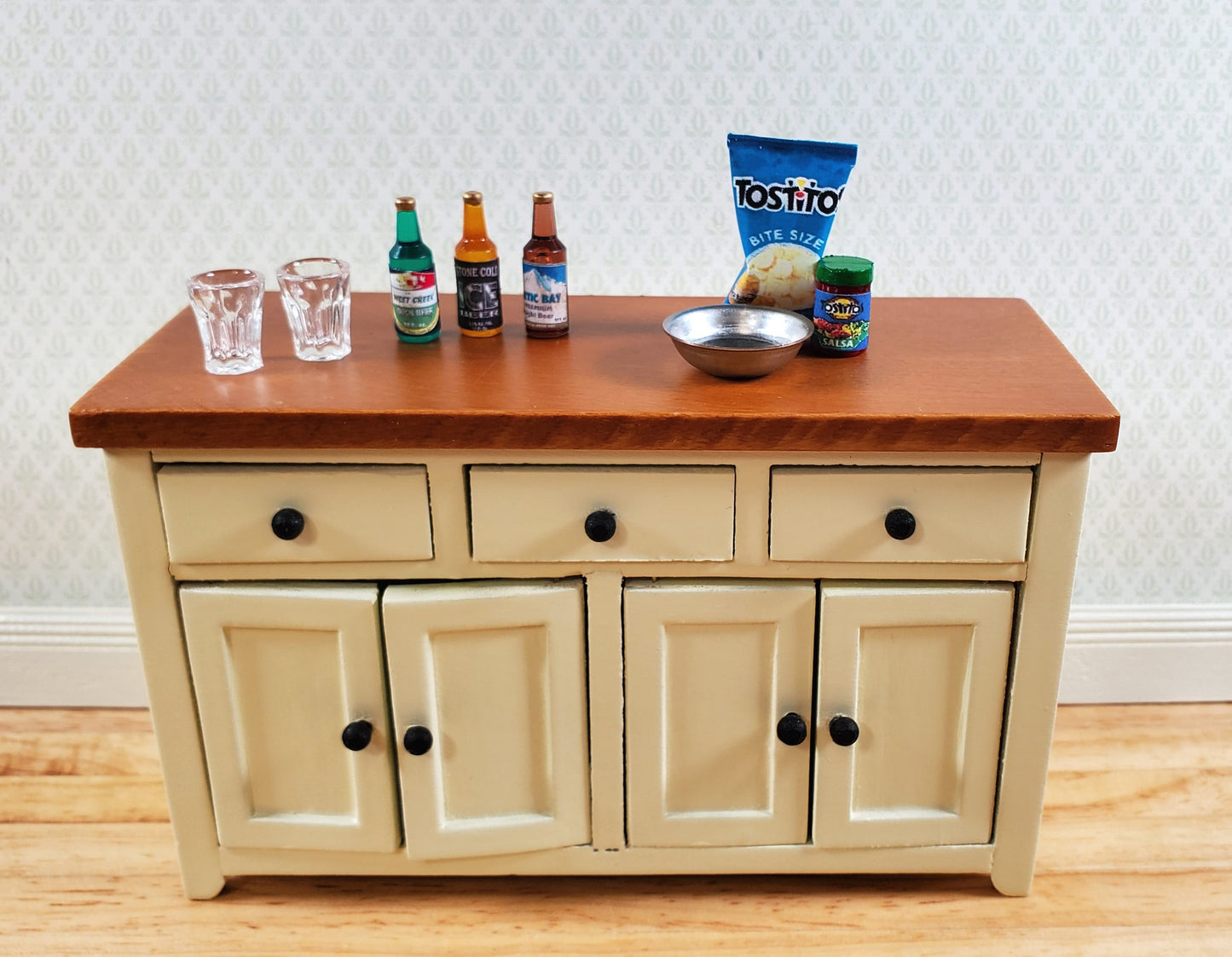 Dollhouse Tostitos Bag of Corn Chips & Salsa 1:12 Scale Miniature Food Kitchen