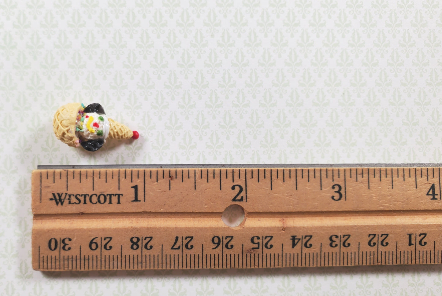 Dollhouse Children's Scoop of Ice Cream Clown 1:12 Scale Miniature Food Kitchen
