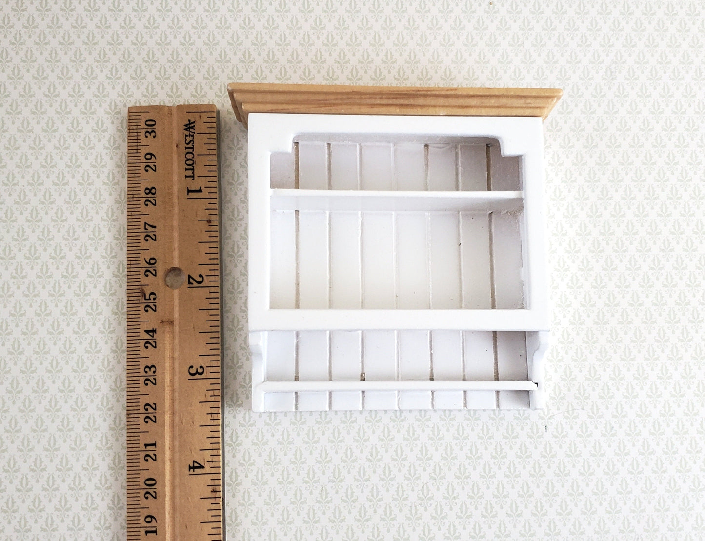 Dollhouse Miniature Hanging Shelf White 1:12 Scale Kitchen Bathroom Furniture