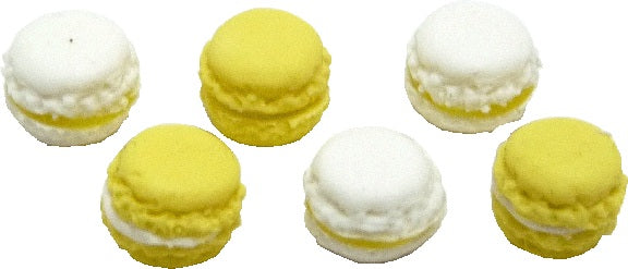 Dollhouse 6 Assorted Macarons 1:12 Scale Miniature Food Kitchen