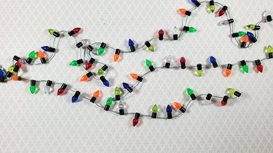 Dollhouse Christmas Tree Lights String Multi Colored Holiday Miniatures