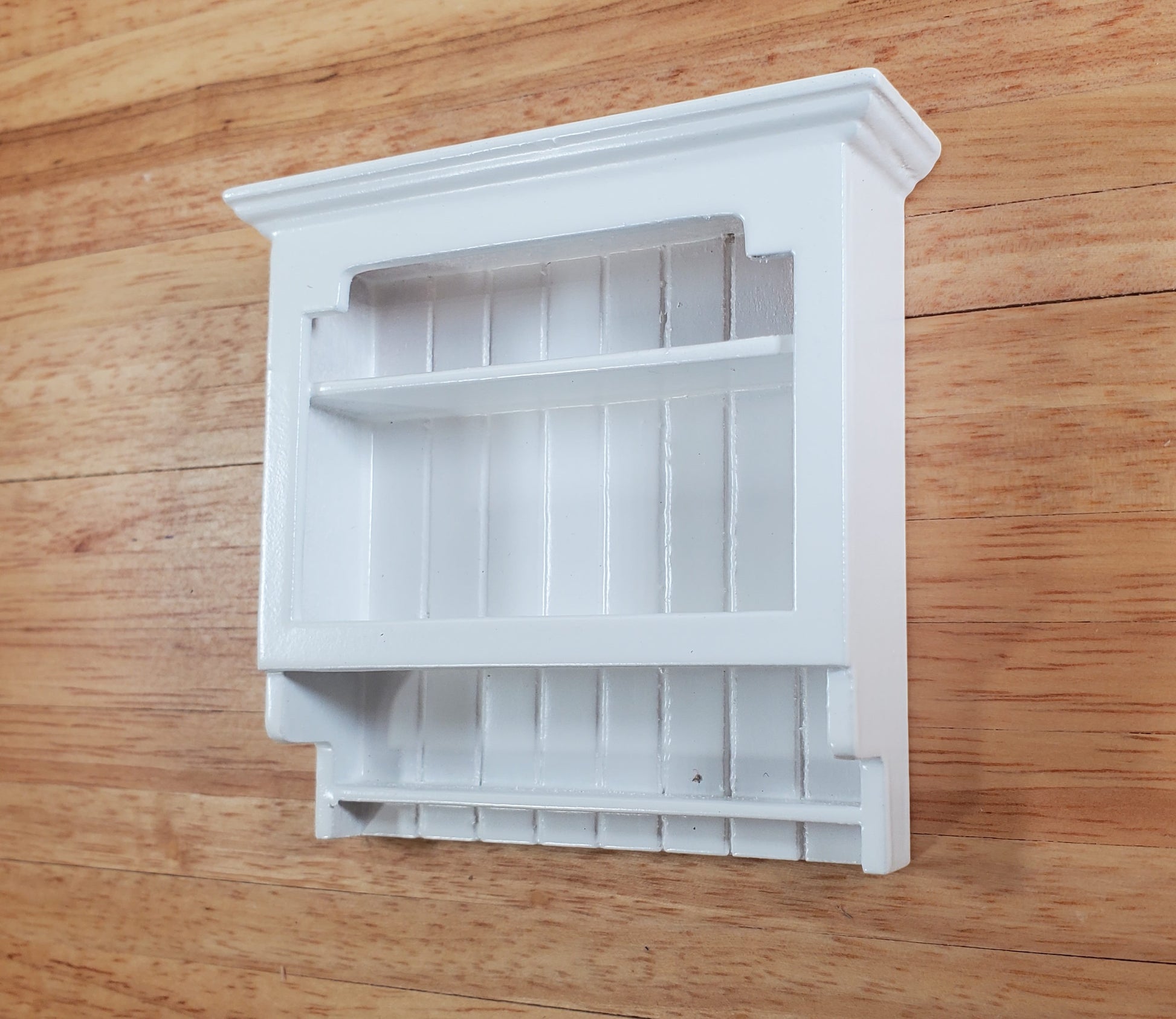 Dollhouse Hanging Shelf All White 1:12 Scale Miniature Furniture Bath or Kitchen