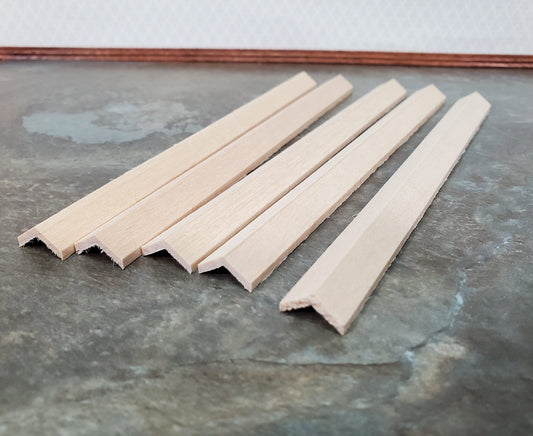 120 Degree Angle for Roof Trim 3/8" x 3/8" x 6" long Scrap Pieces (5) NE1084 Scale Model Building