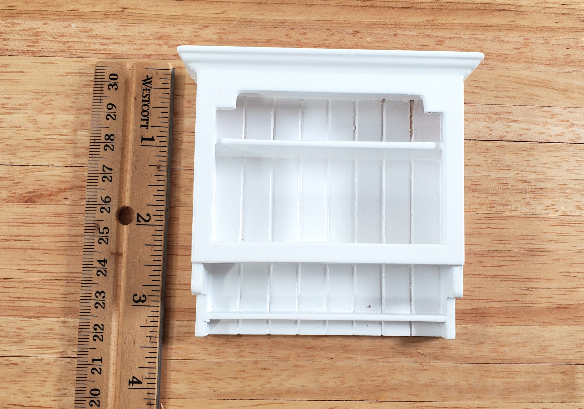 Dollhouse Hanging Shelf All White 1:12 Scale Miniature Furniture Bath or Kitchen
