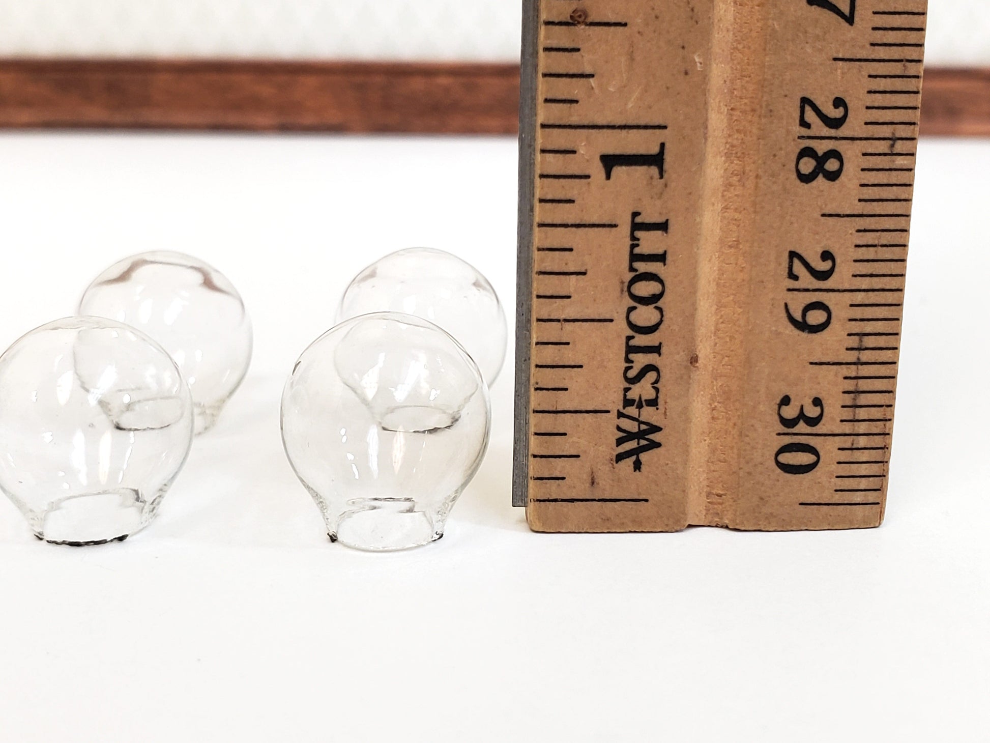 Dollhouse Glass Globe Shade Clear 1:12 Scale Miniature DIY Lamps Handley House MH693