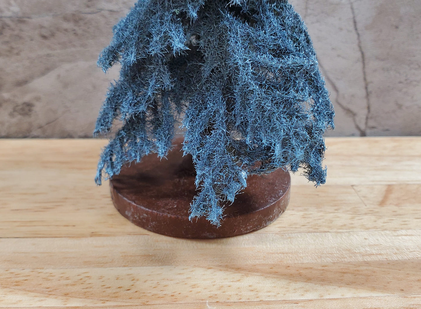 6" Tall Conifer Evergreen Pine Blue Spruce Tree on Base Model Scenery Miniatures