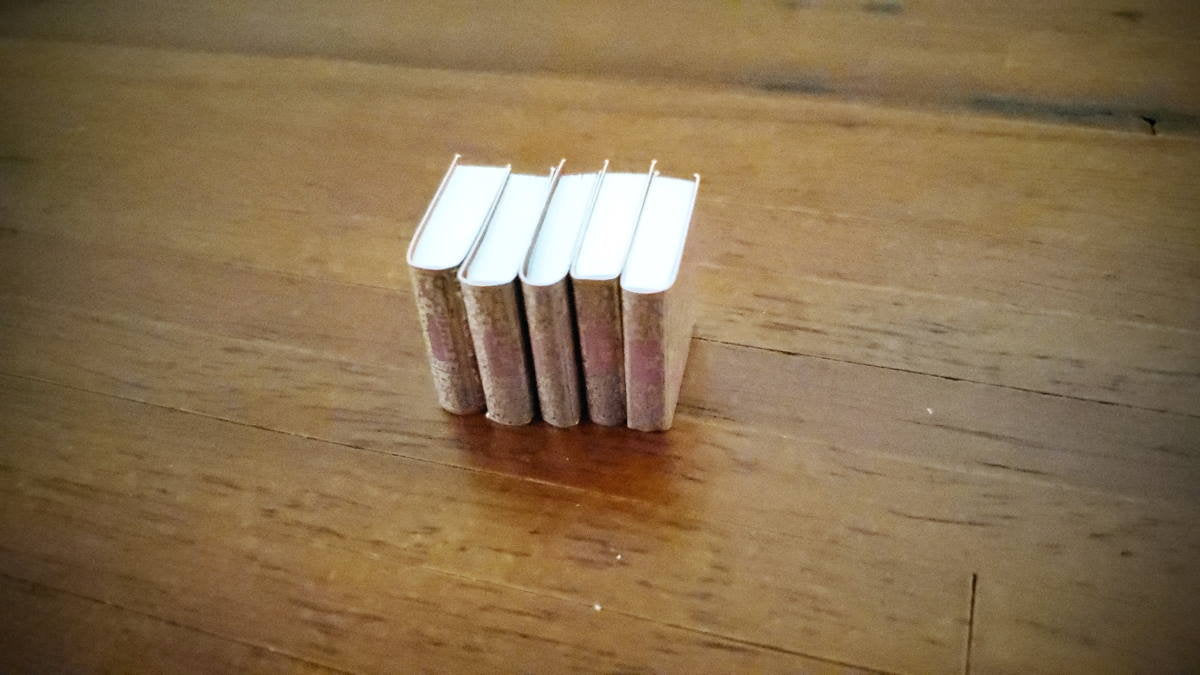 Dollhouse Miniature Book Set x5 Louisa May Alcott 1:12 Scale (blank inside)