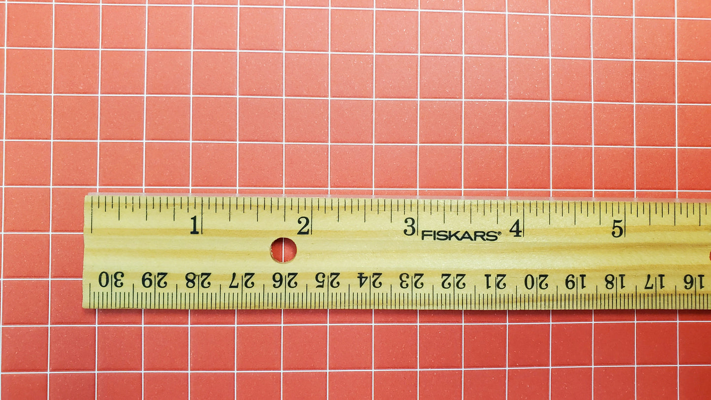Miniature Quarry Tile Floor Lightly Embossed Faux Flooring Red Card Stock