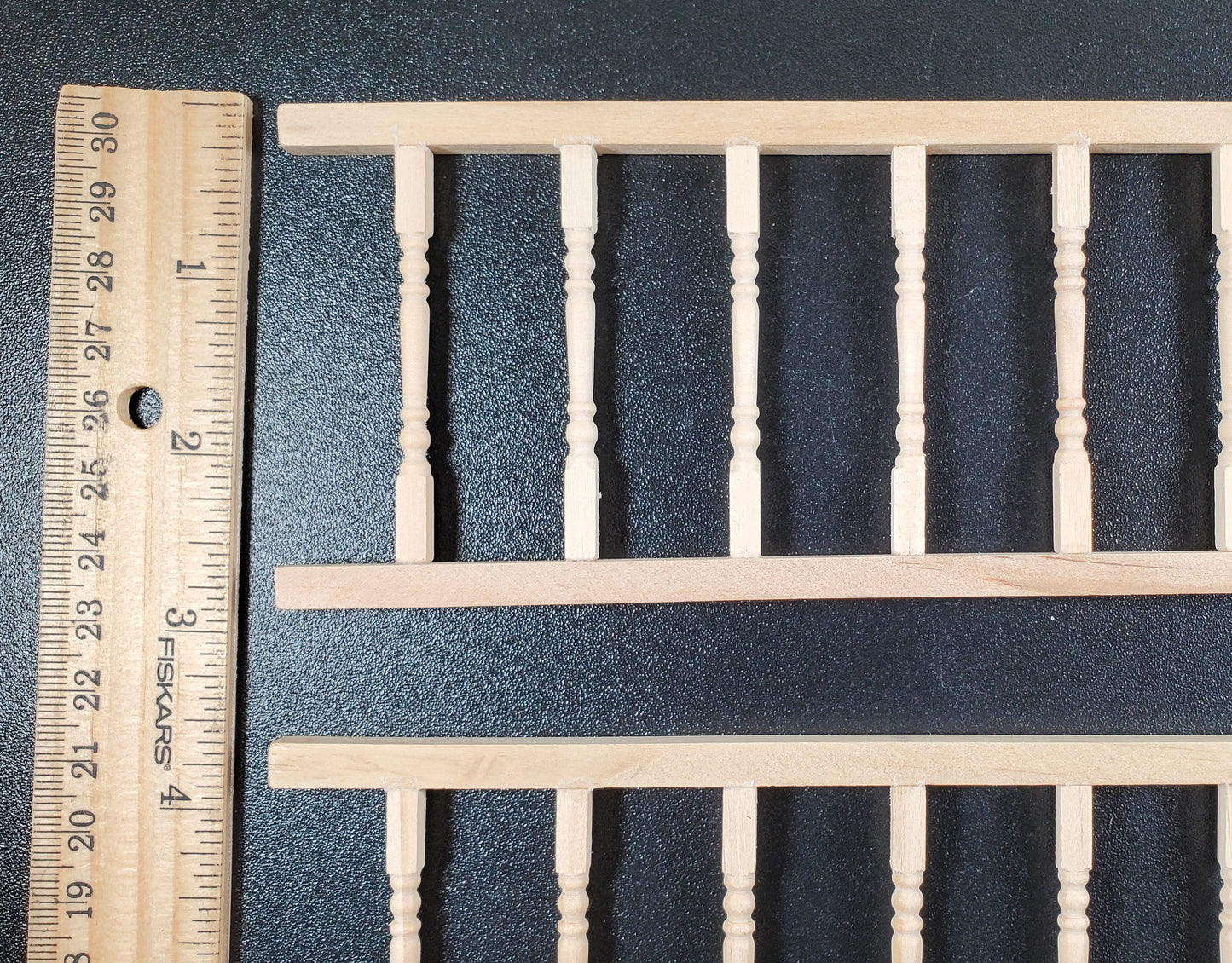 Dollhouse Porch Railing x3 Pieces for Porches Decks Gardens 1:12 Scale Miniature