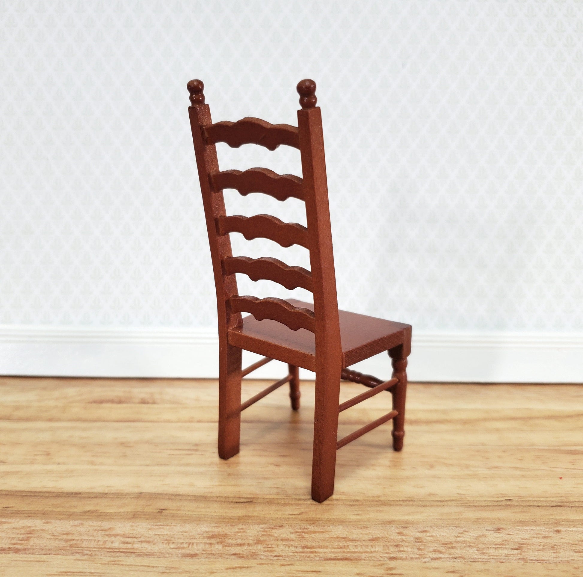 Dollhouse Ladderback Chair for Kitchen or Dining Room 1:12 Scale Miniature Furniture