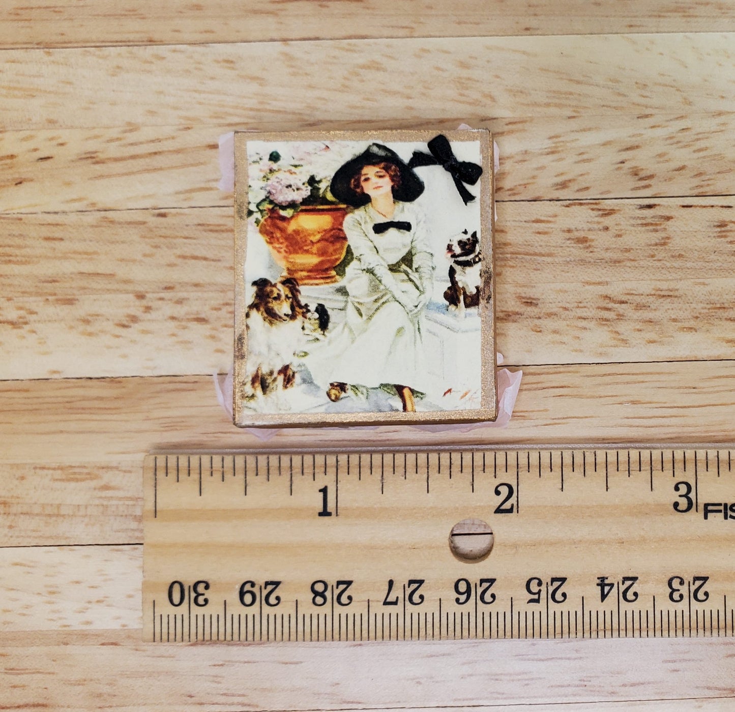 Dollhouse Victorian Corset in Gift Box 1:12 Scale Miniature Decor