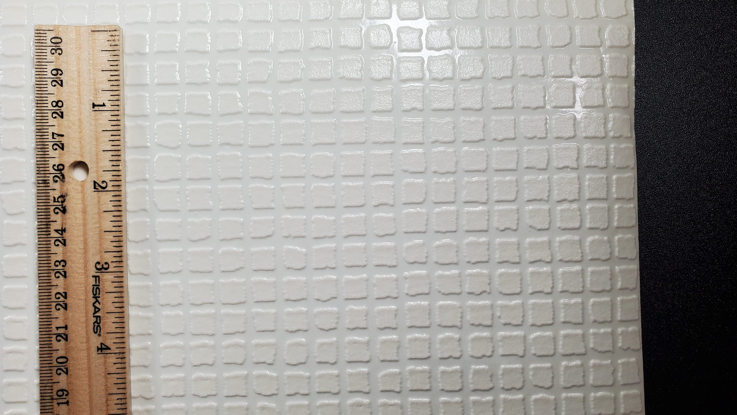 Miniature Dimensional Cream Tile Squares Flooring 1:12 Scale Model Scenery