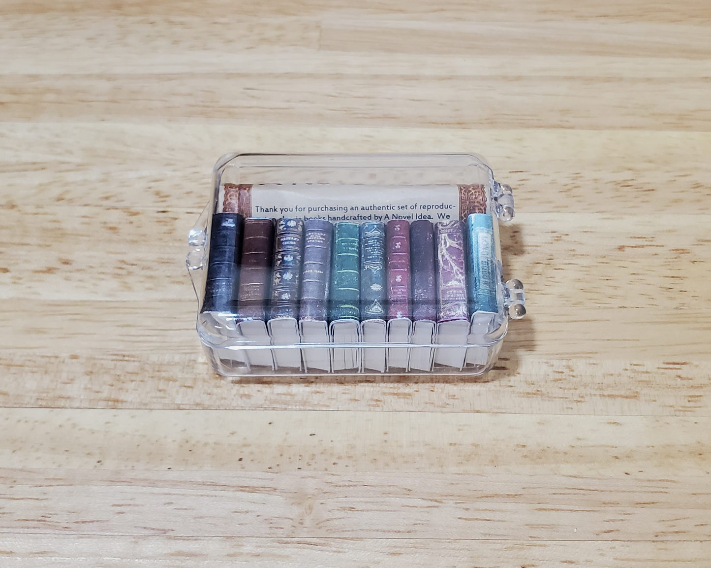 Dollhouse Book Set x10 Antique Style Set #4 1:12 Scale (blank inside) Handmade