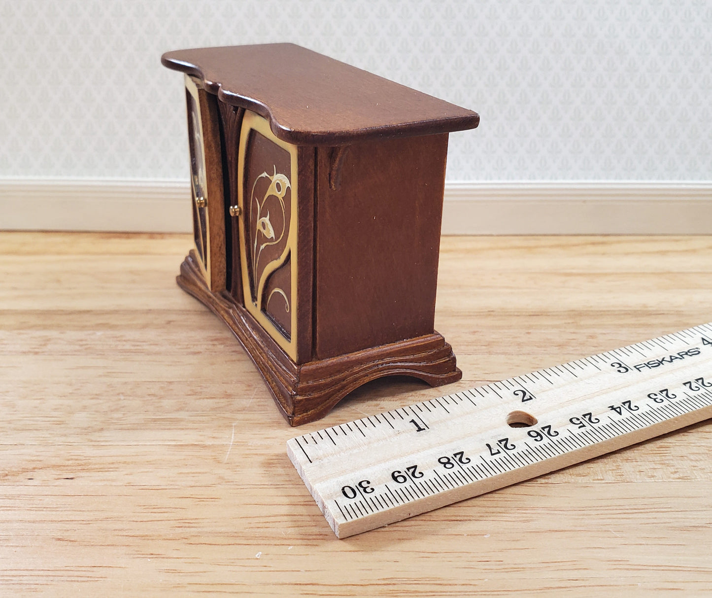 JBM Dollhouse Sideboard Buffet Art Nouveau Style 1:12 Scale Miniature Furniture