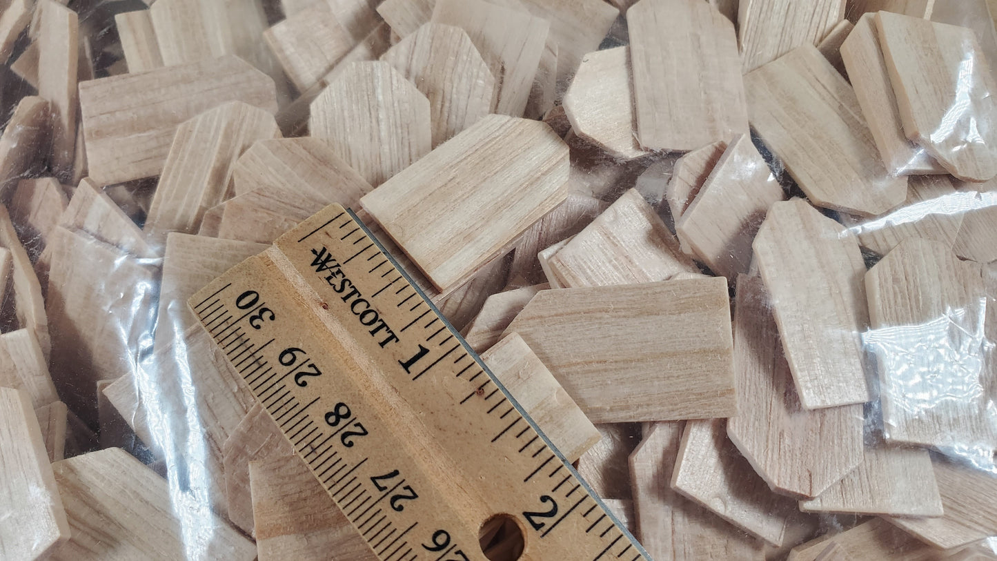 Dollhouse Shingles Octagon Butt Large Bag Light Wood 1:12 Scale 1000 pcs HW7103