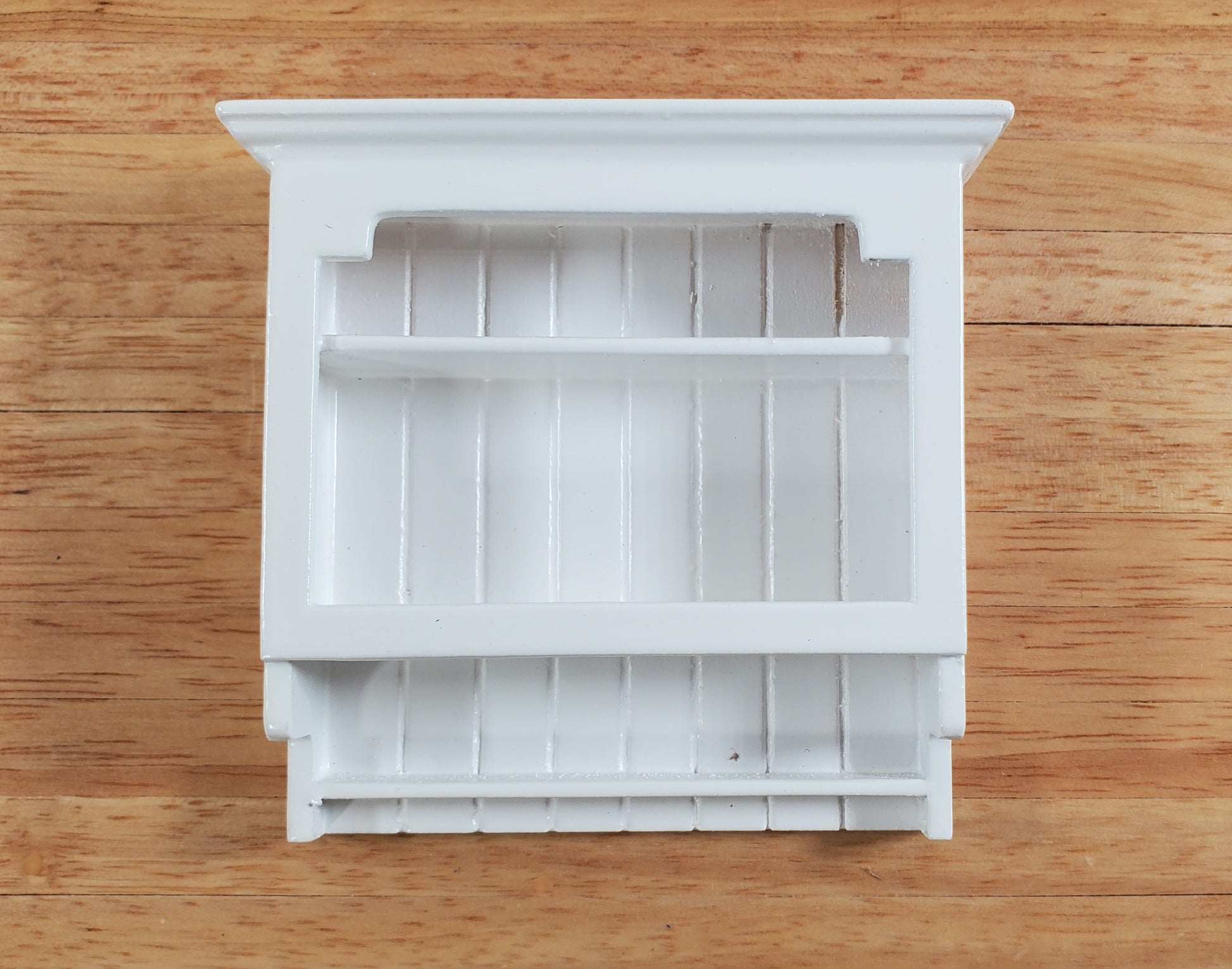 Dollhouse Hanging Shelf All White 1:12 Scale Miniature Furniture Bath or Kitchen