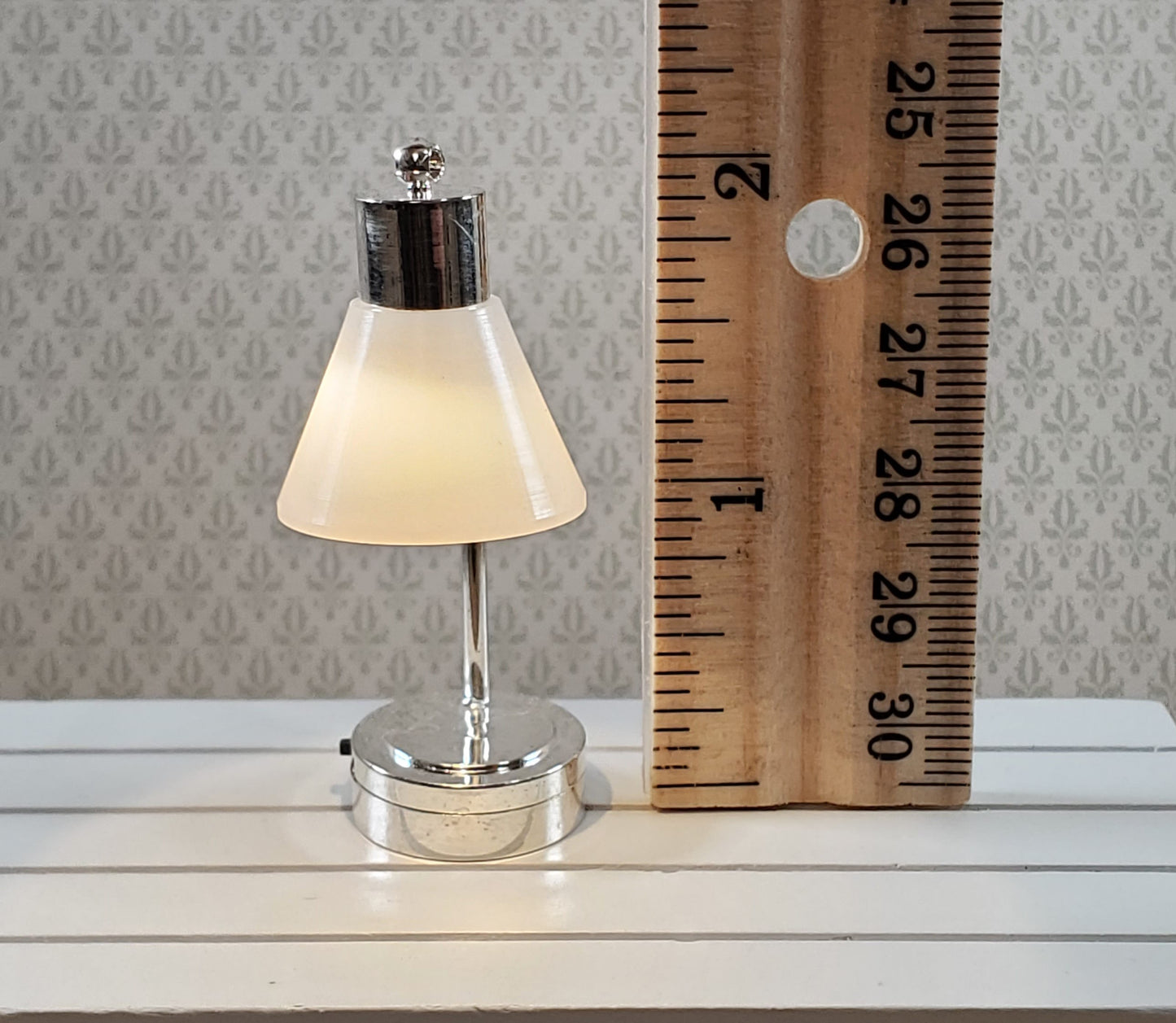 Dollhouse Lamp Desk Table Light Battery Operated LARGE Modern Style Miniature