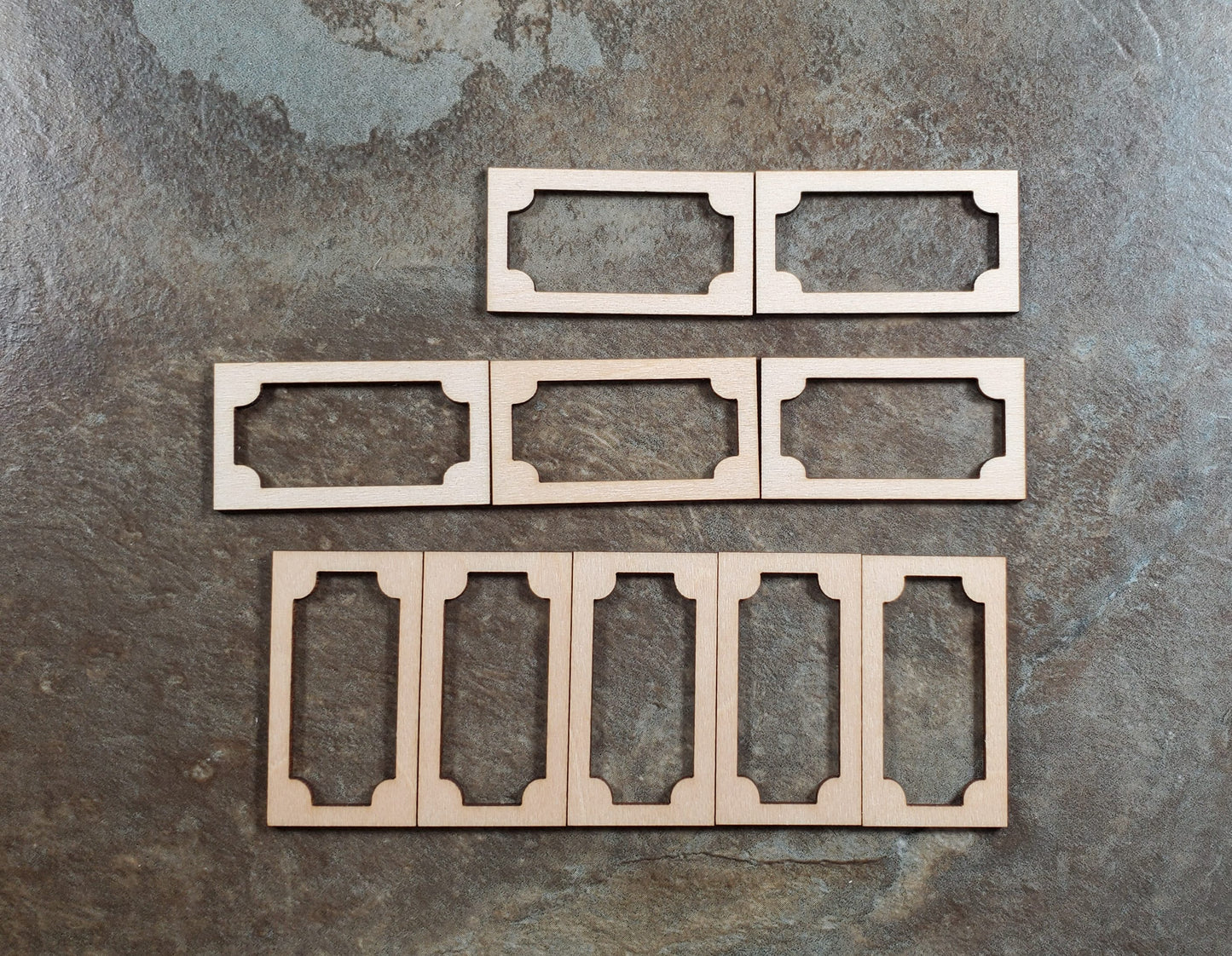 Dollhouse HALF SCALE Wall Panels 1 Layer Classic Style x10 1:24 Scale 1.5" Tall