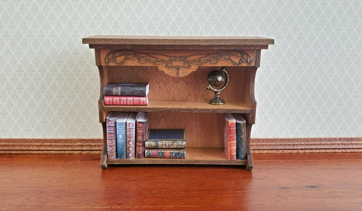 Dollhouse Miniature Book Set x10 Antique Style Set #3 1:12 Scale (blank inside) Handmade