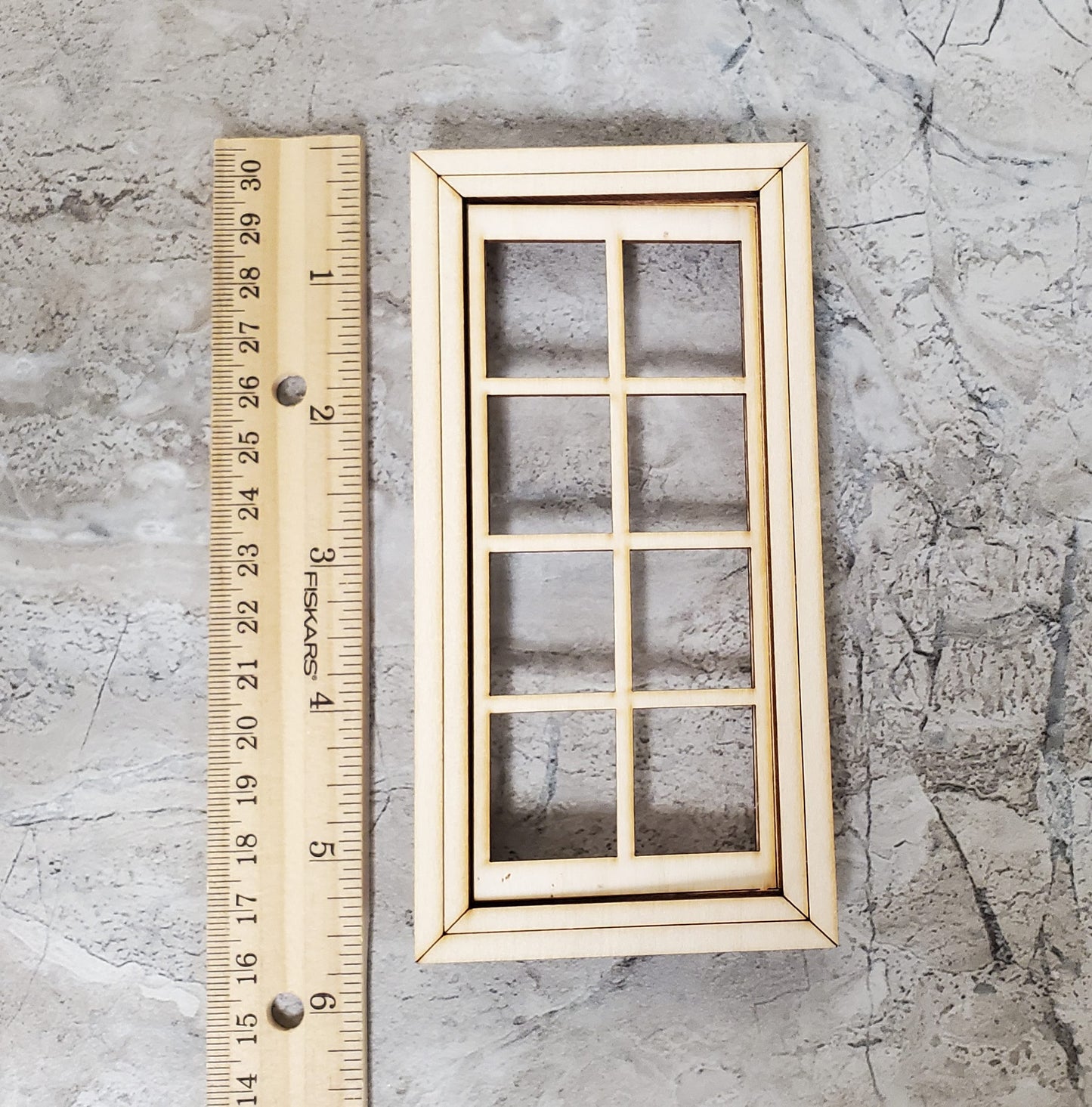 Dollhouse Working Window 8 Pane 1:12 Scale Miniature 404CW by Alessio