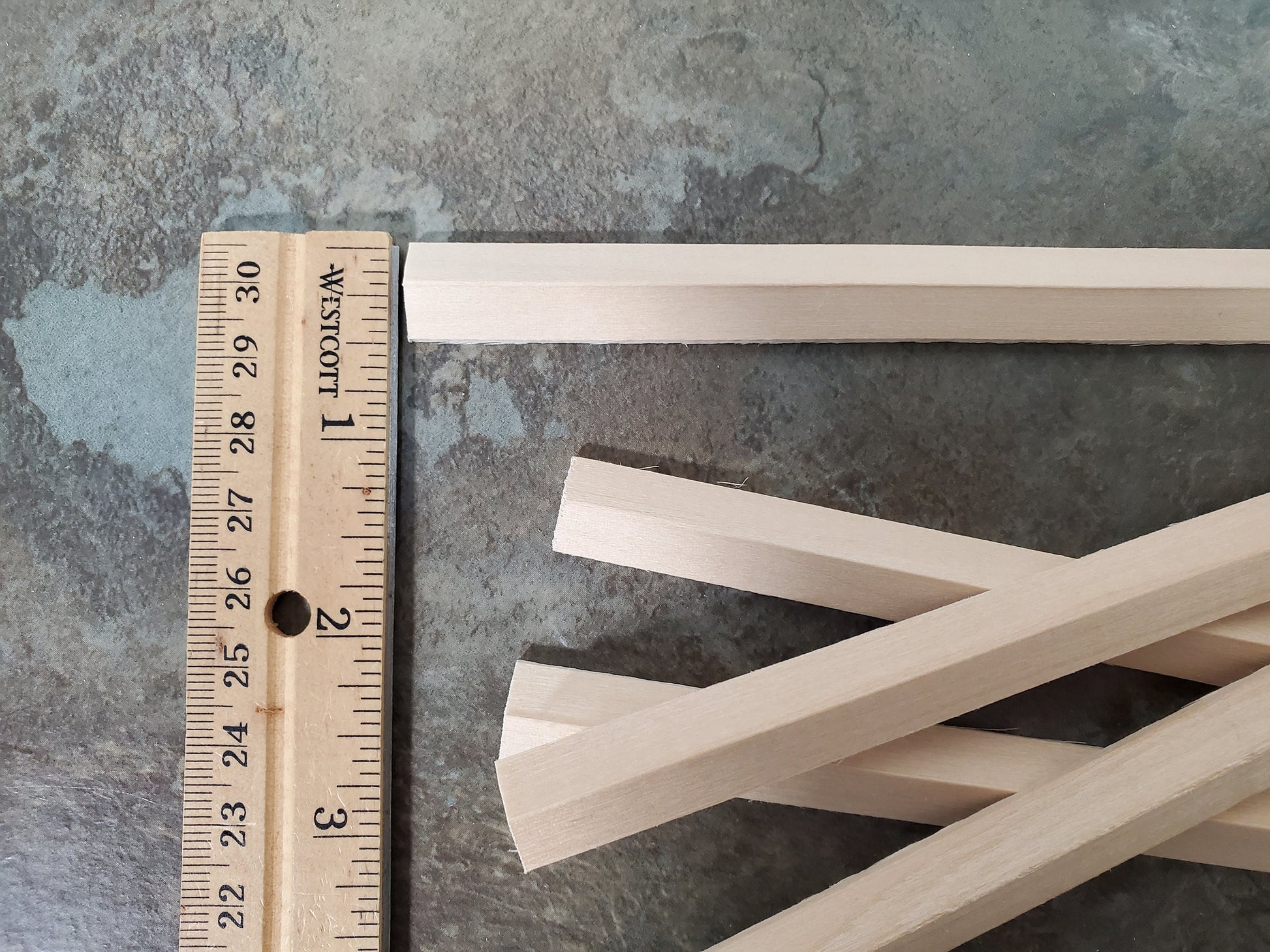 120 Degree Angle for Roof Trim 3/8" x 3/8" x 6" long Scrap Pieces (5) NE1084 Scale Model Building