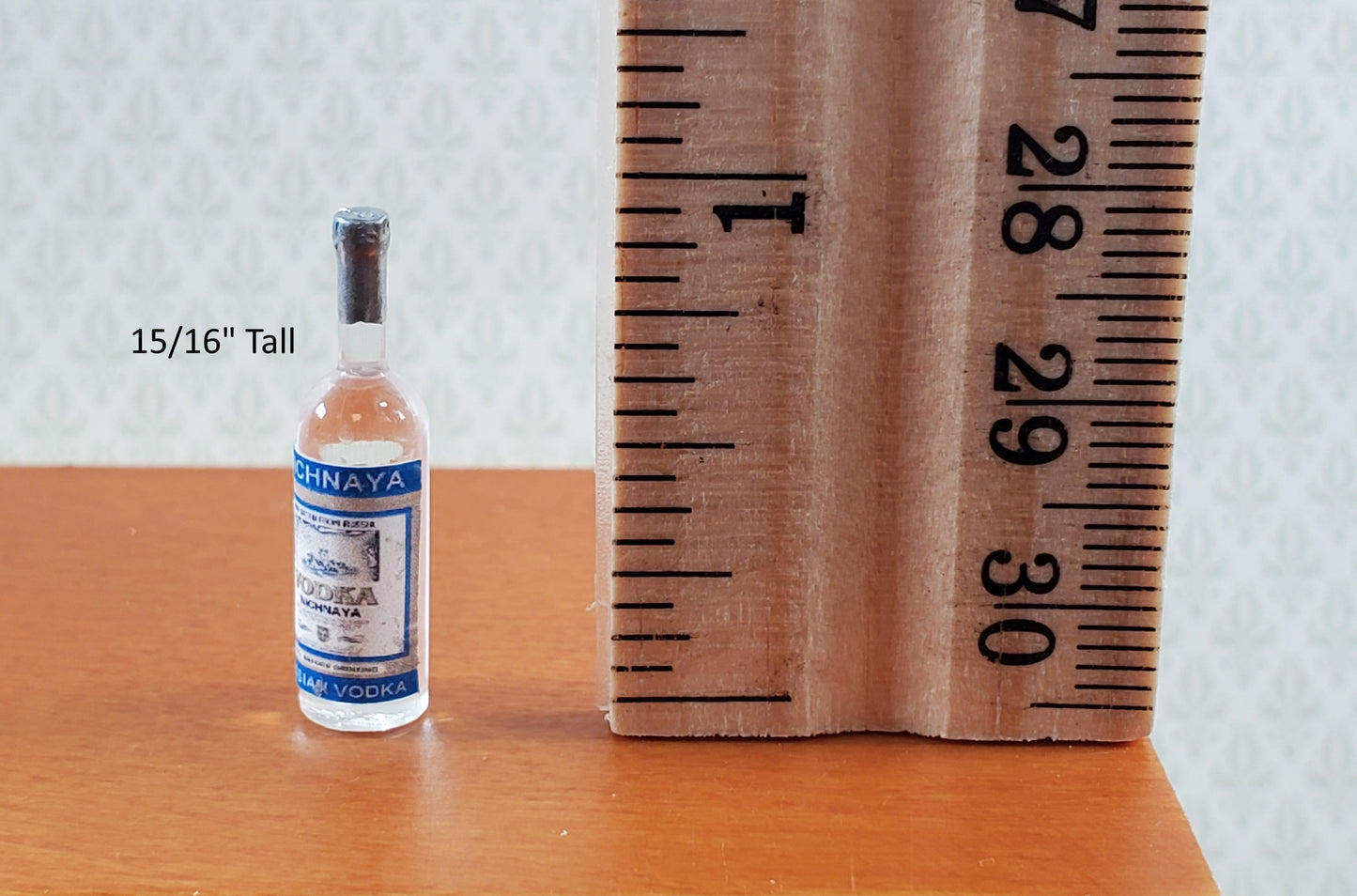 Dollhouse Bottle of Vodka 1:12 Scale Miniature Drinks Handmade