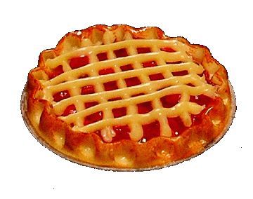 Dollhouse Lattice Crust Cherry Pie in Tin 1:12 Scale Miniature Food Bakery