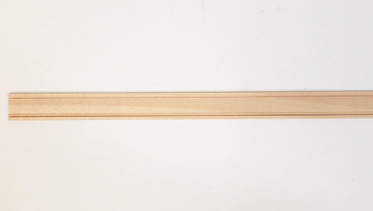 Dollhouse Window Door Casing or Baseboard Molding 1/2" wide x 18" long NE930