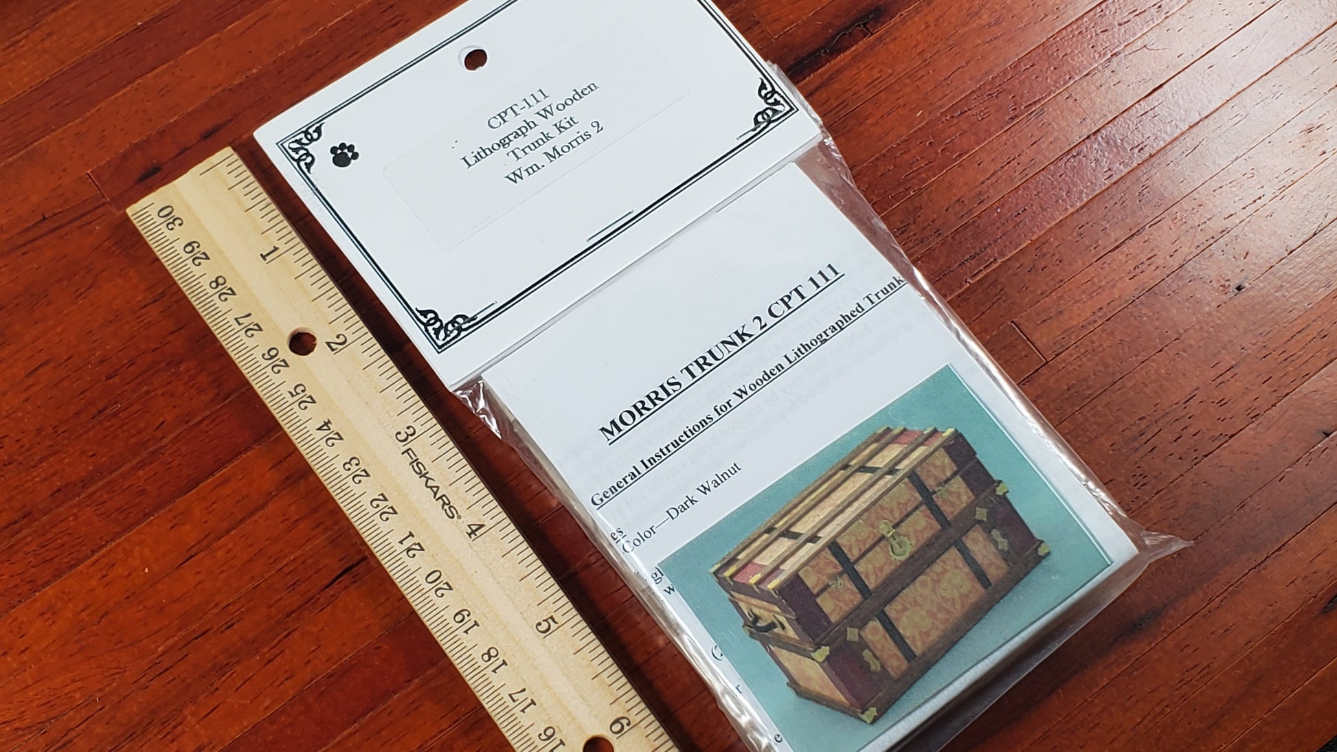 Dollhouse Miniature DIY Trunk Kit William Morris Antique Style 1:12 Scale CPT111