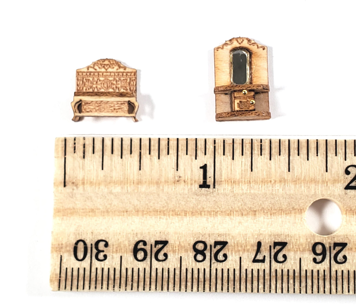 Dollhouse 1:144 Scale Furniture KIT DIY Victorian Hallway Miniature Bench Table