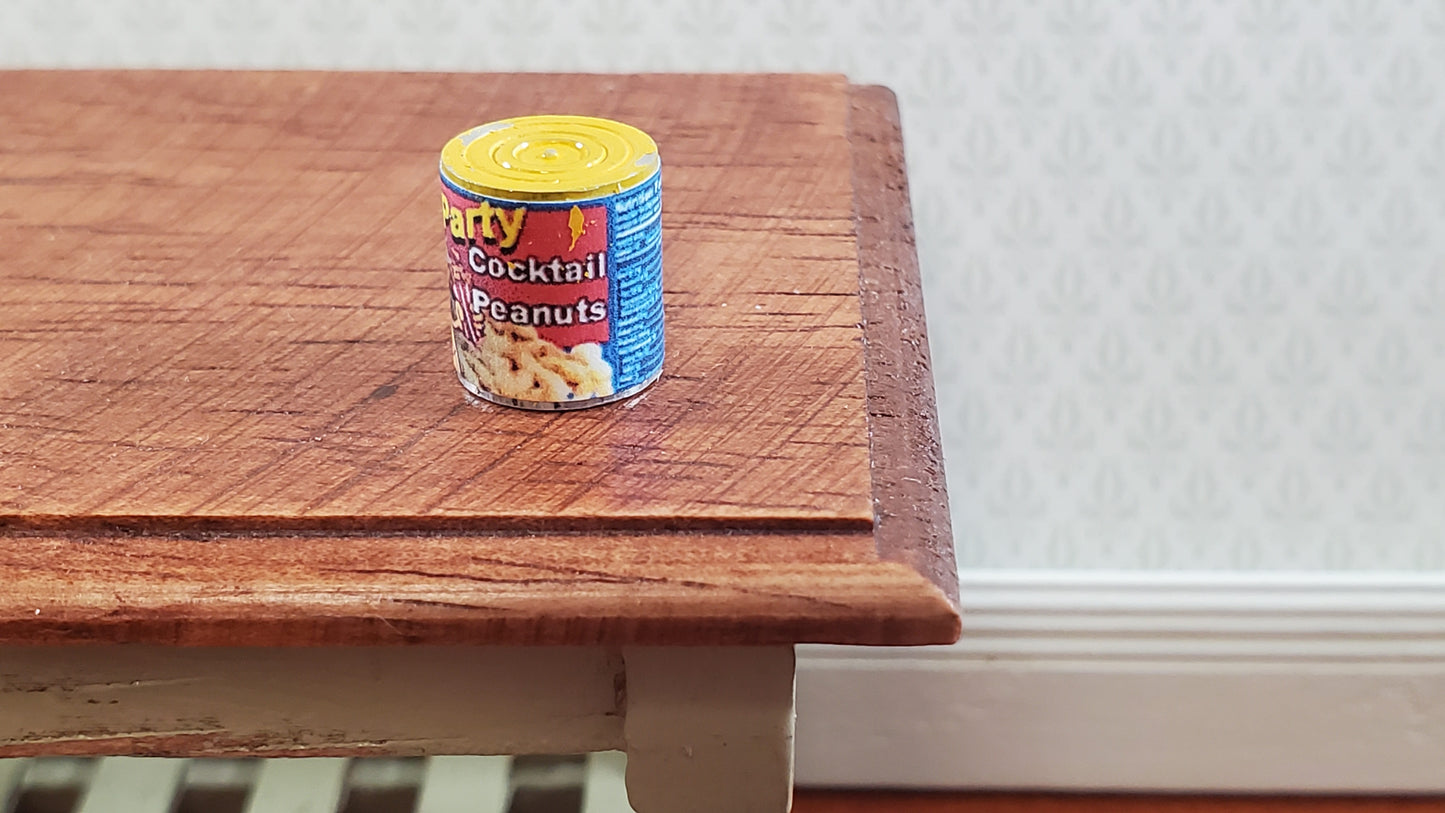 Dollhouse Peanuts Can Cocktail Party Style 1:12 Scale Miniature Food Groceries