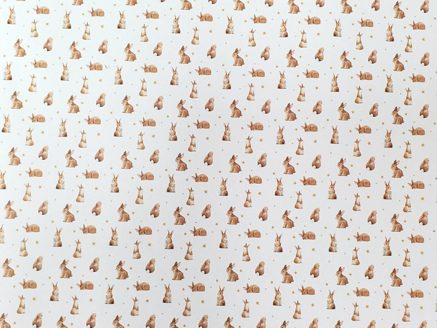 Dollhouse Bunny Rabbit Wallpaper 3 Sheets Nursery Baby's Room 1:12 Scale Miniature