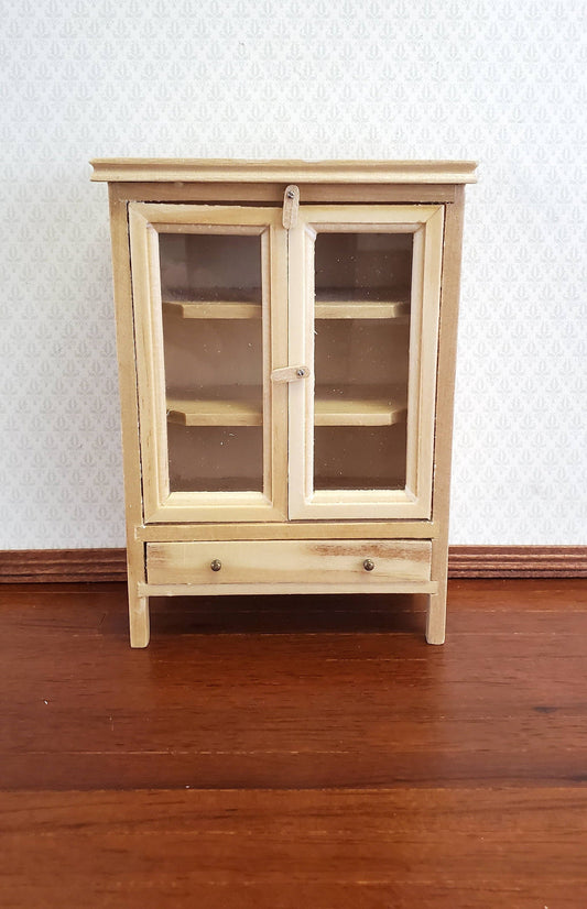 Dollhouse Miniature Meat Safe Fridge Light Oak Finish 1:12 Scale Wood Furniture