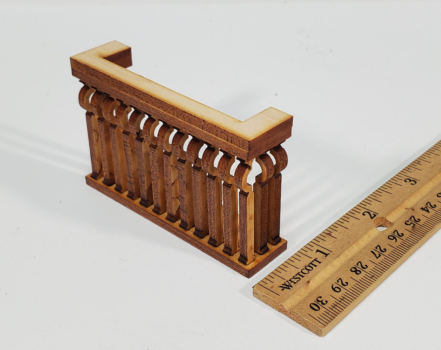 Dollhouse Balcony Gate for Window Square Narrow DIY 1:12 Scale Miniature 3"