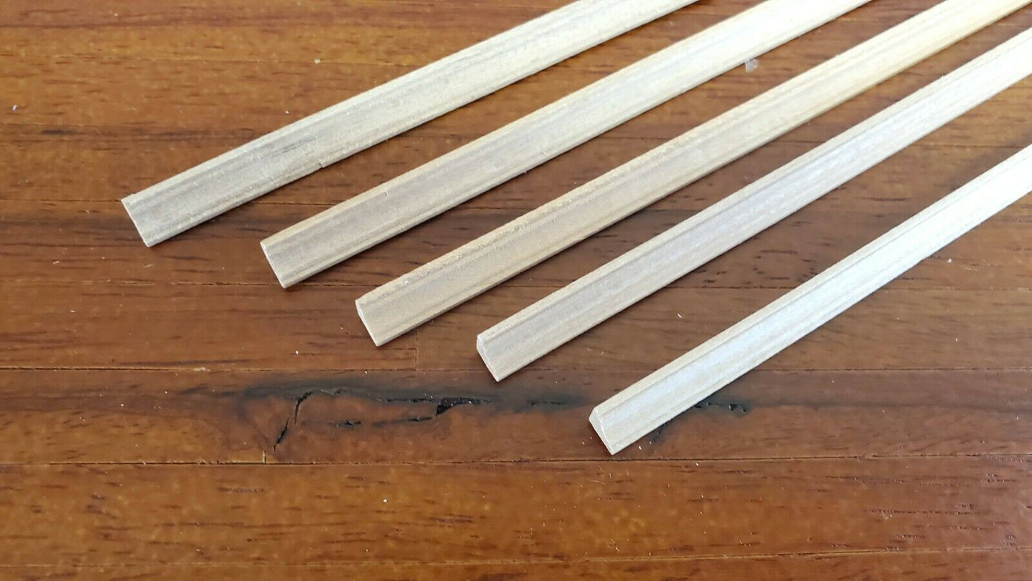 Dollhouse Miniature Half Scale Crown Cornice Molding Trim 5 Pieces 18" long 1:24