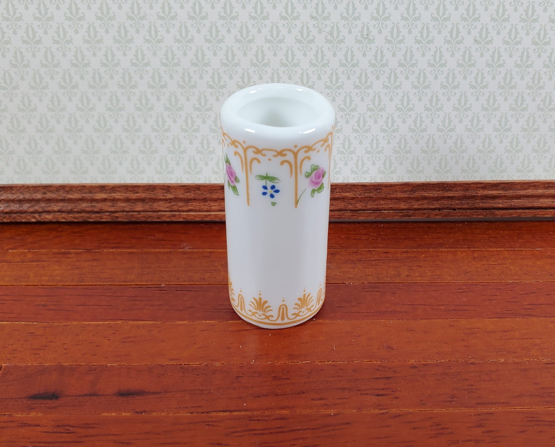 Dollhouse Miniature Umbrella or Cane Stand White Ceramic 1:12 Scale