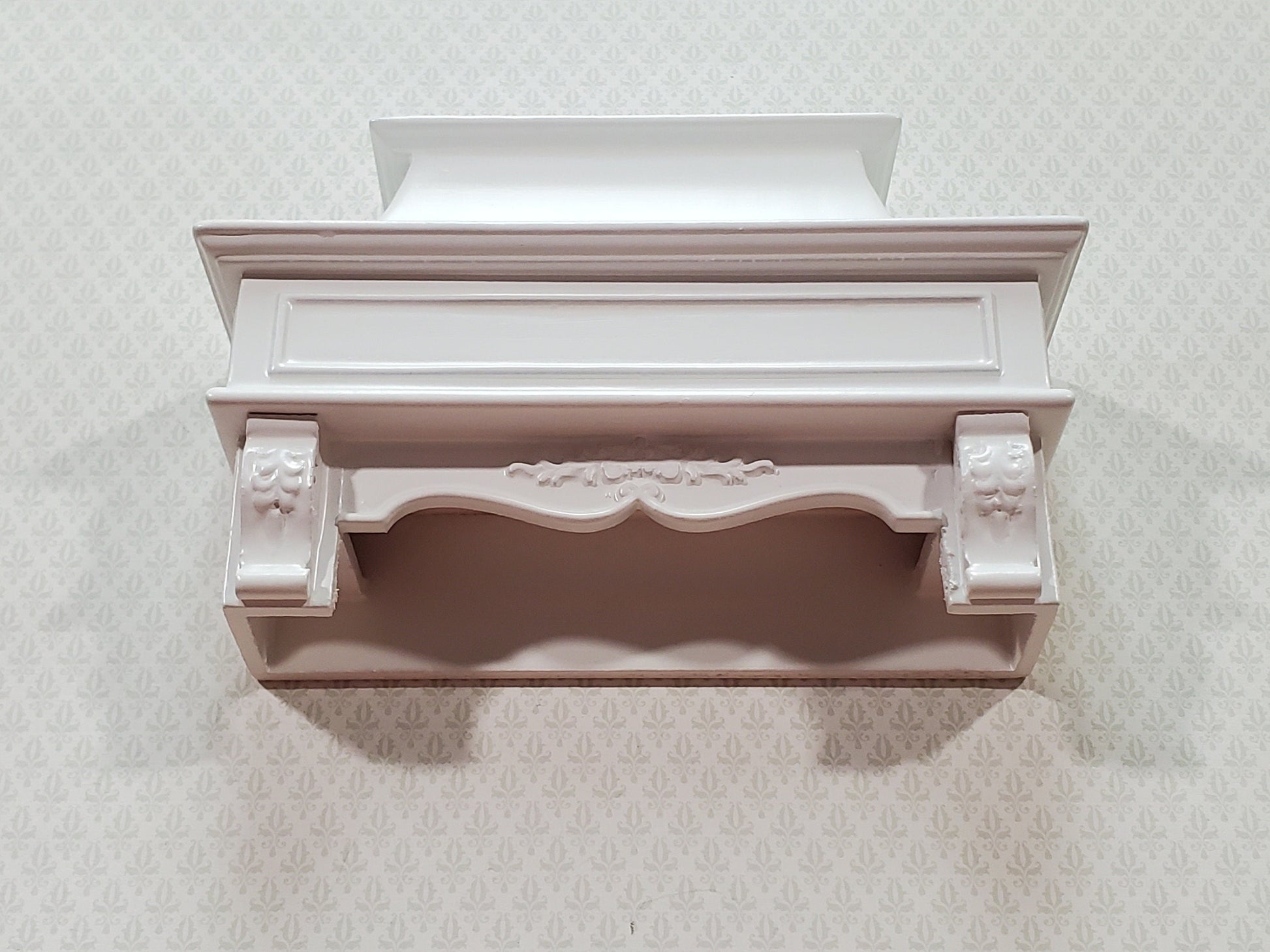 Dollhouse Stove Hood Vent White Wood 1:12 Scale Miniature Kitchen Oven Fan