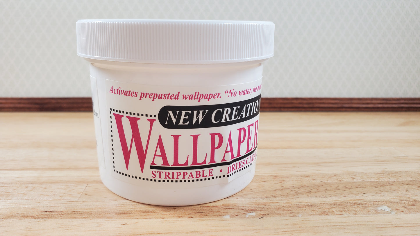 New Creations Dollhouse Wallpaper Paste Gel 5 oz Dries Clear