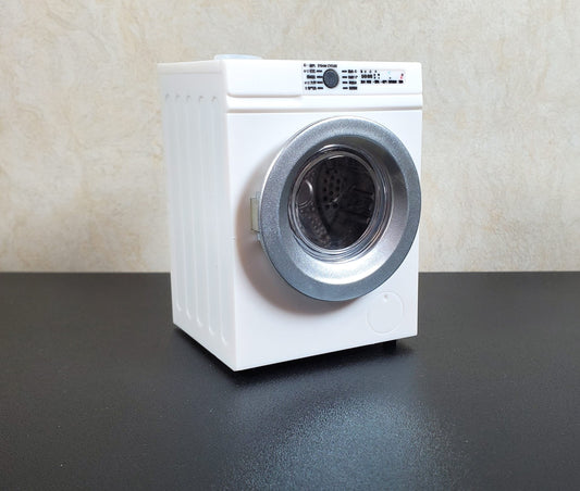 Dollhouse Modern Washing Machine Inside Spins Front Load 1:12 Scale Miniature