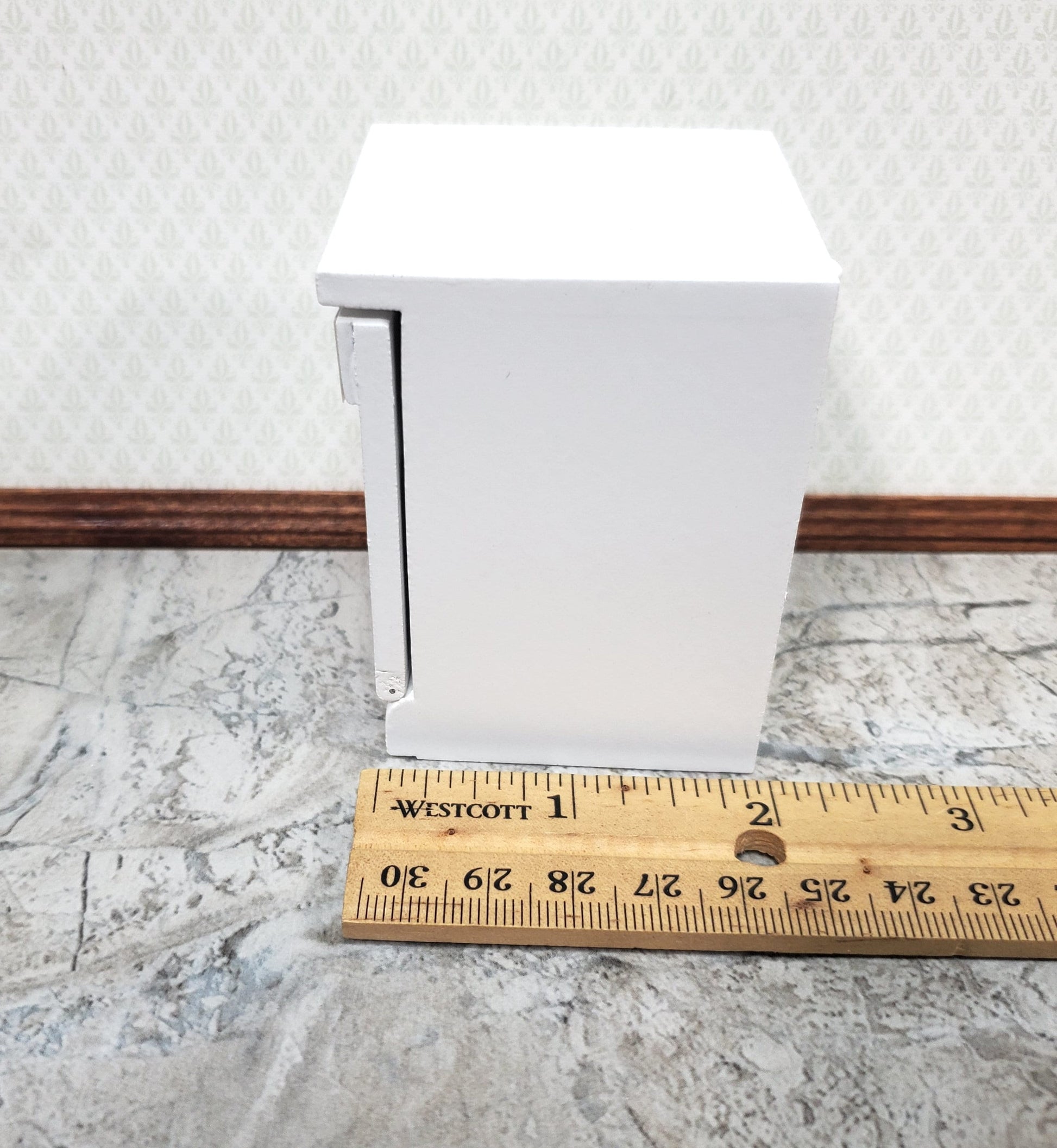 Dollhouse Dishwasher Modern Style Opens White 1:12 Scale Miniature