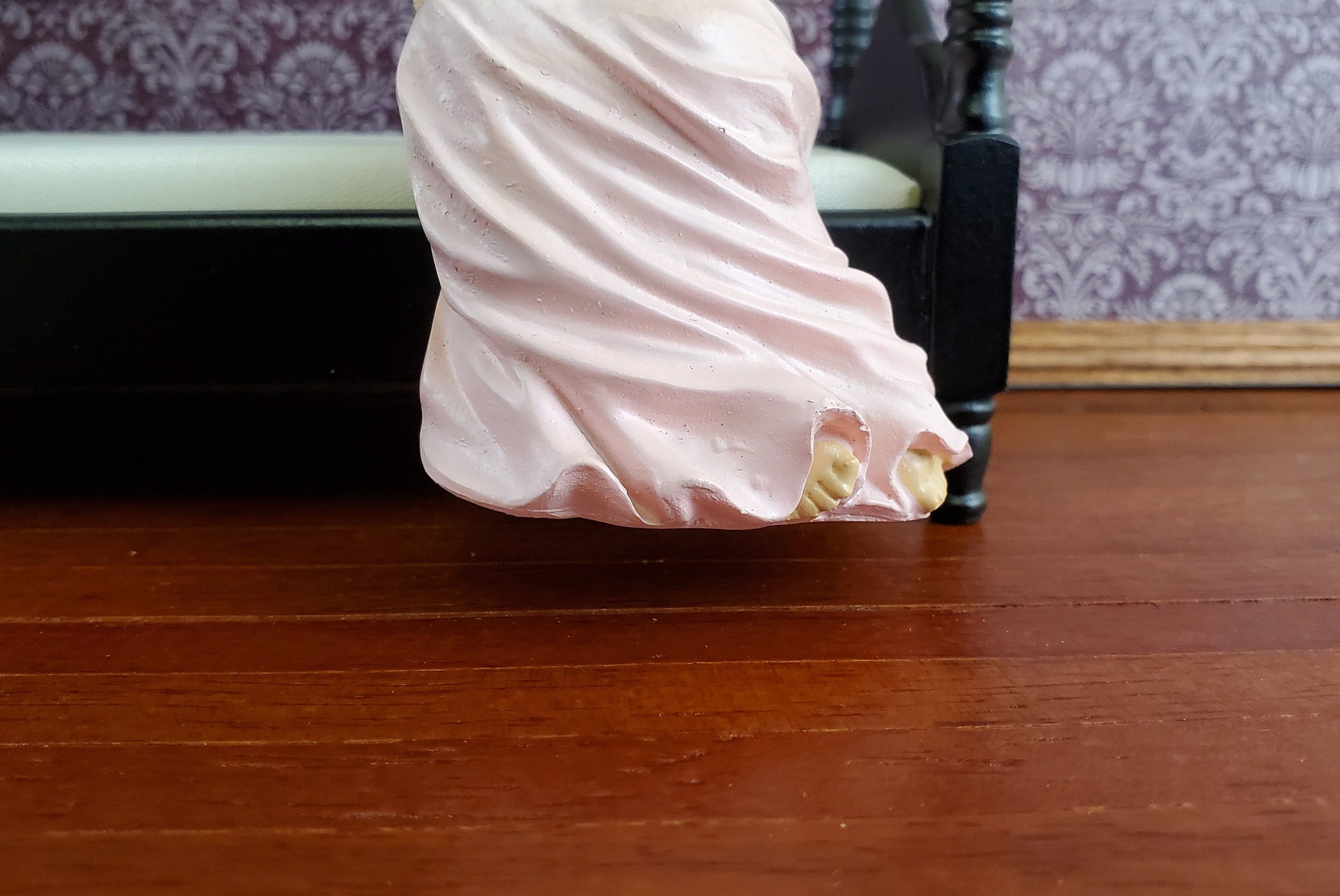 Dollhouse Miniature Seated Victorian Lady in Corset Resin 1:12 Scale SMALL Petite
