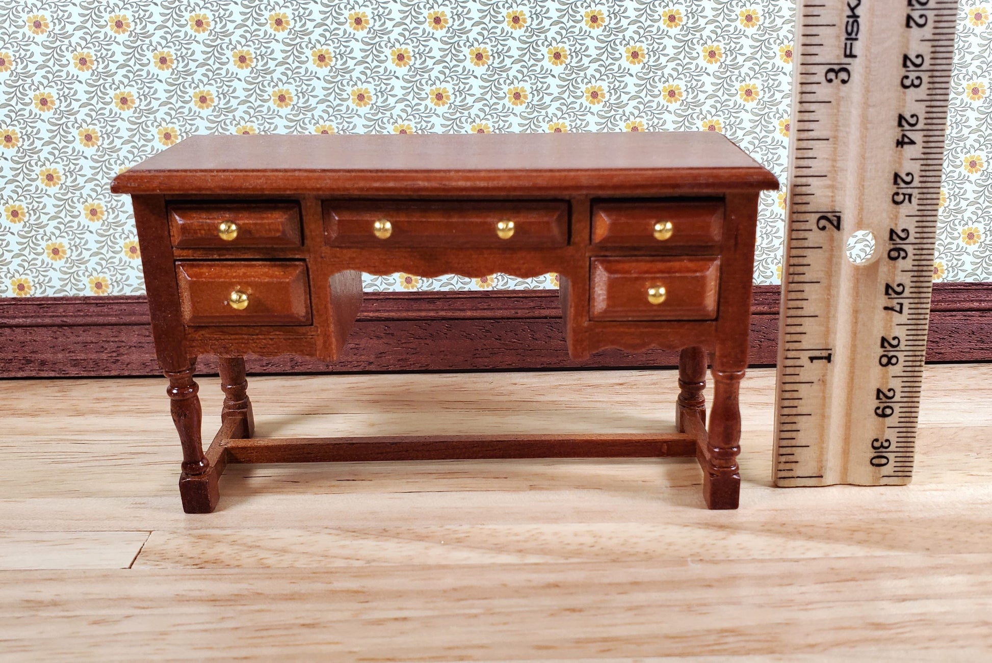 Dollhouse Vanity or Dressing Table with Drawers 1:12 Scale Miniature Furniture