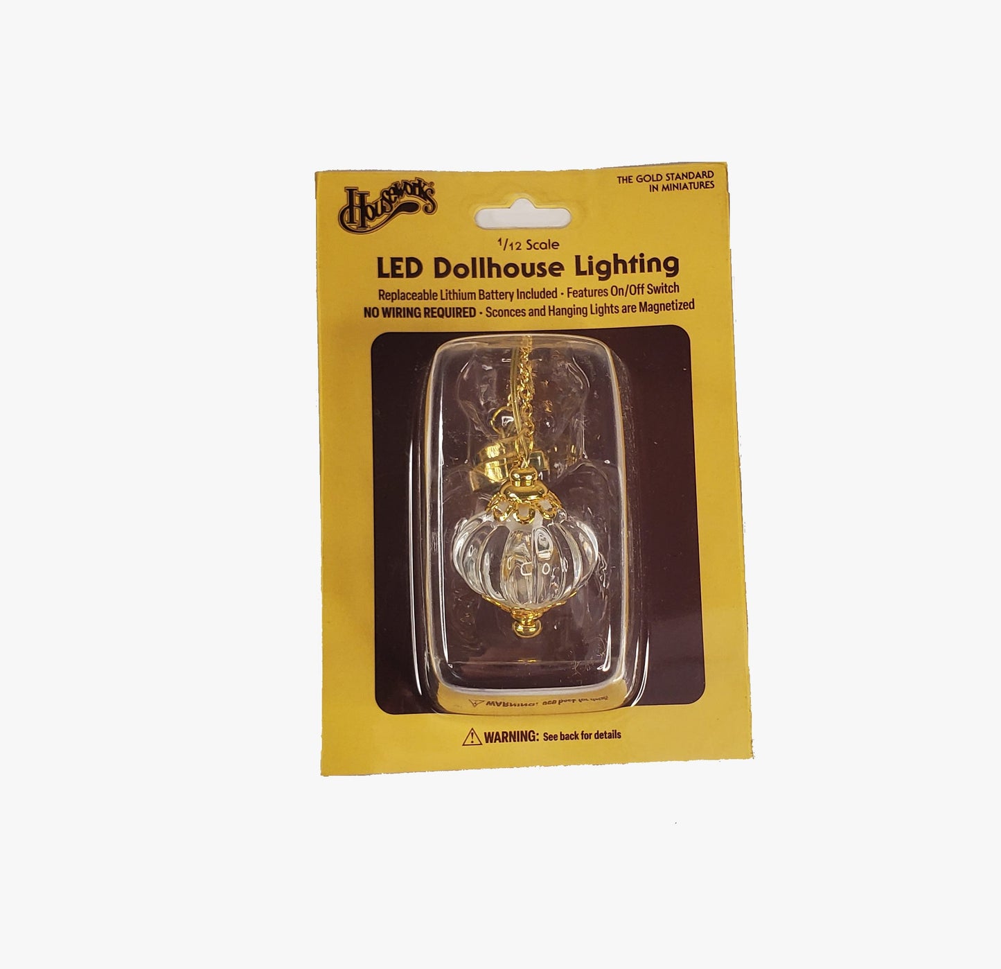 Dollhouse Battery Bead Ceiling Light 1:12 Scale Miniature Houseworks 2557