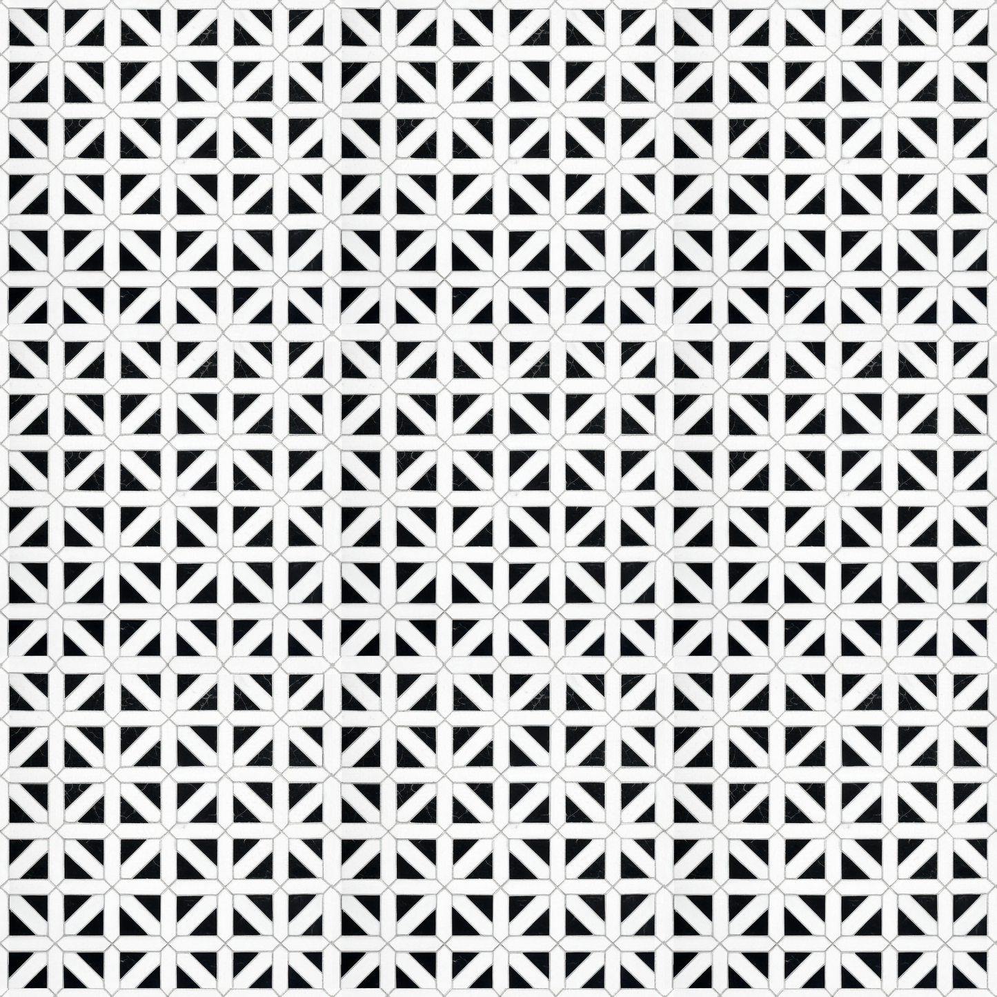 Dollhouse Flooring Black & White Tile 1:12 Scale Floor Wallpaper