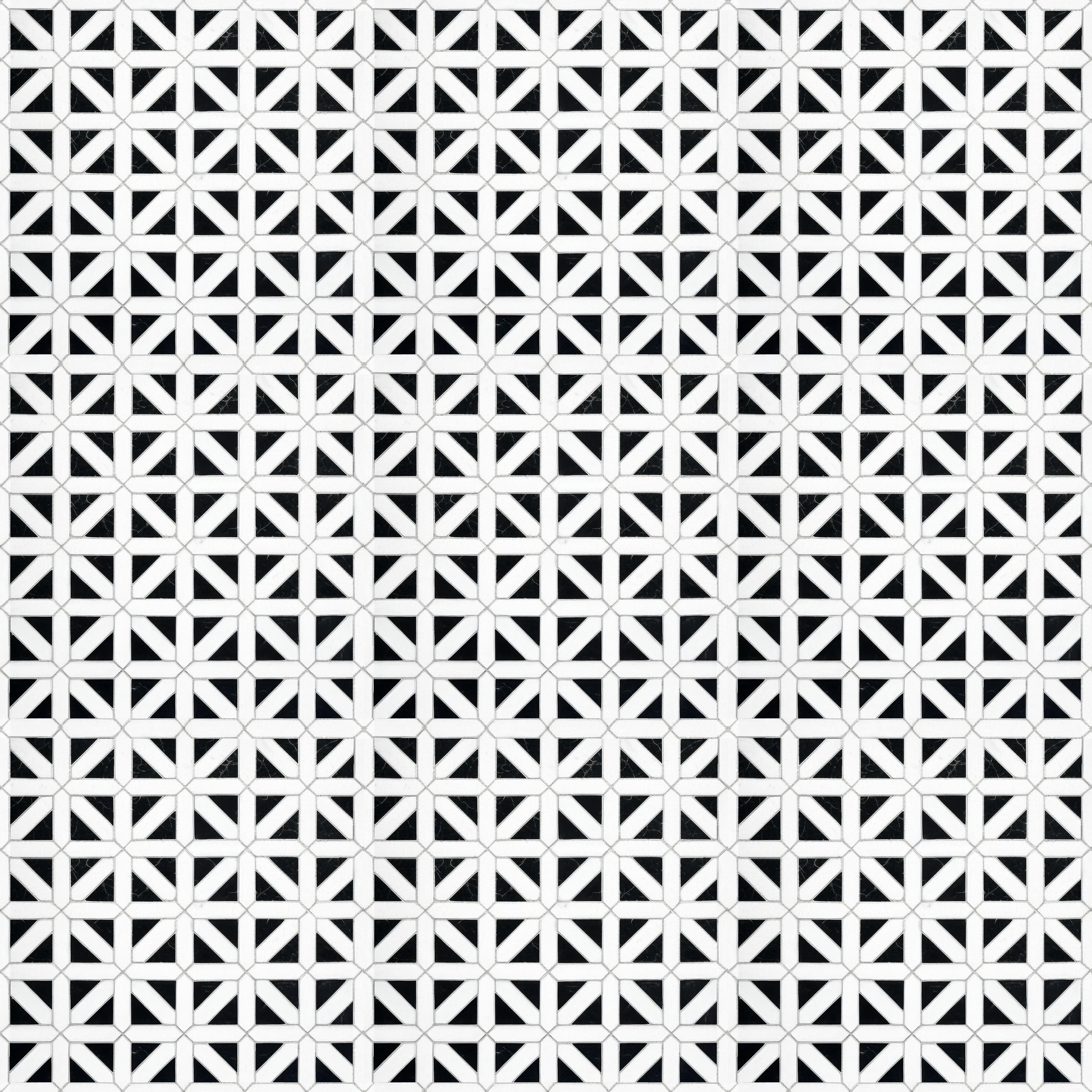 Dollhouse Flooring Black & White Tile 1:12 Scale Floor Wallpaper