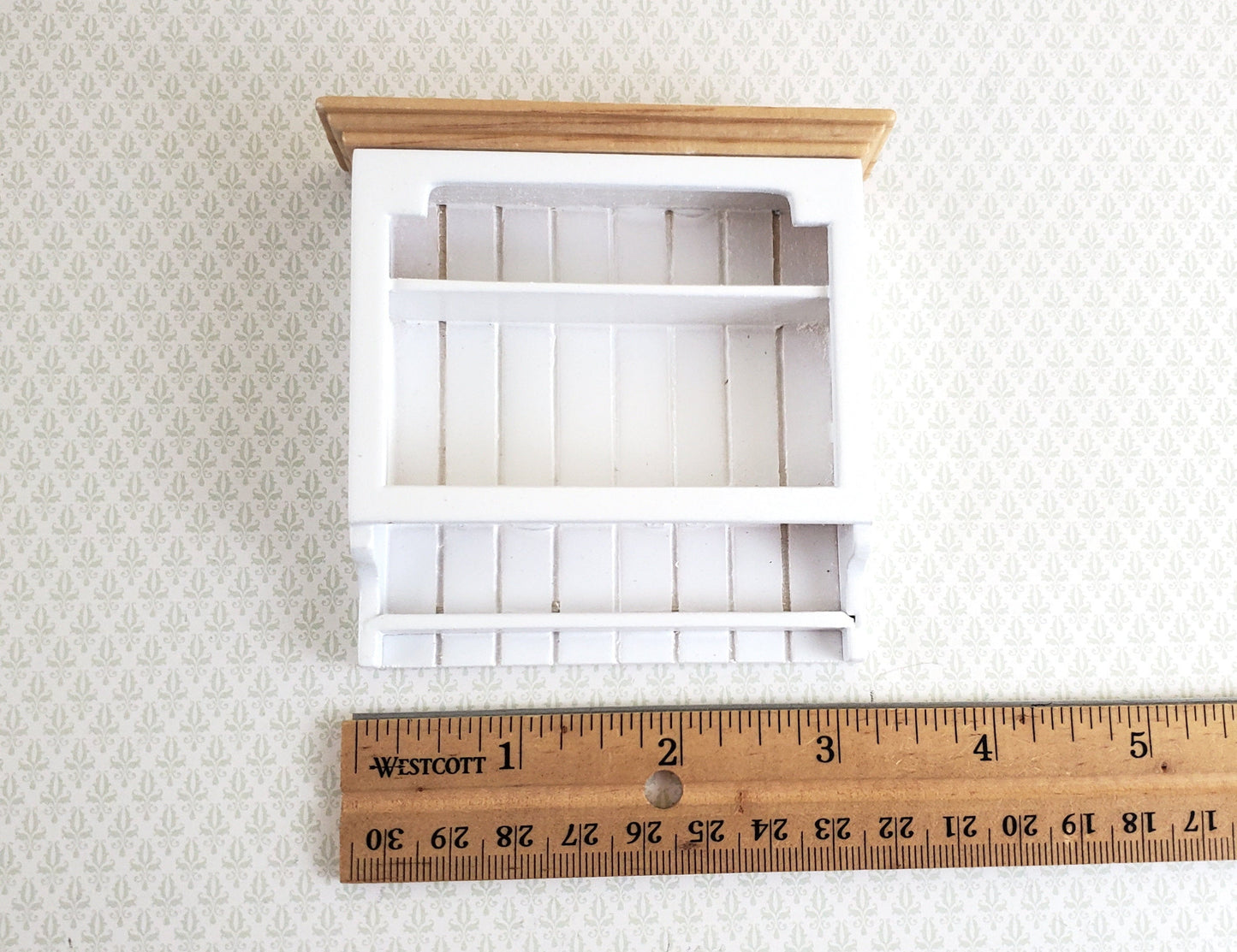 Dollhouse Miniature Hanging Shelf White 1:12 Scale Kitchen Bathroom Furniture